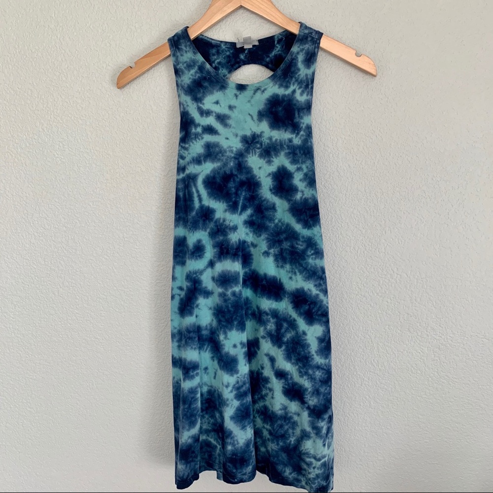 Blue Tie Dye Dress